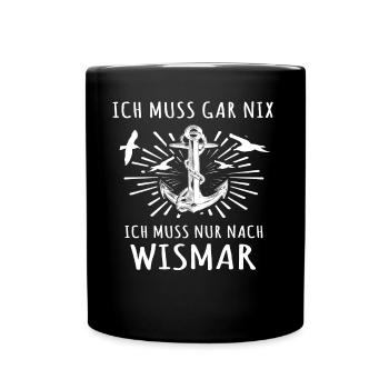 Wismar - Tasse einfarbig - Schwarz - Vorne
