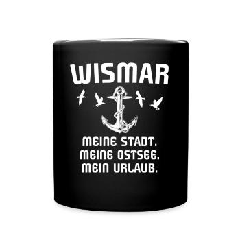 Wismar - Tasse einfarbig - Schwarz - Vorne