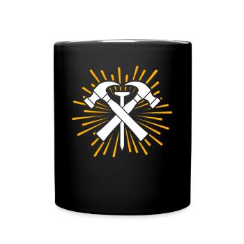 Roofer Roofing Roofing Master Roofer - Full Colour Mug - black - Front