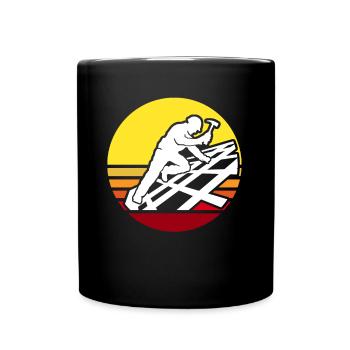 Couvreur Toiture Toiture Maître Couvreur - Mug uni - noir - Devant