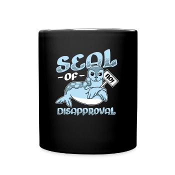 Seal of rejection say no. - Full Colour Mug - black - Front