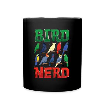 Observation des oiseaux Nerd - Mug uni - noir - Devant