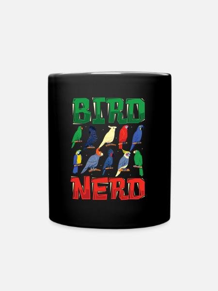 Vogelbeobachtung Nerd - Tasse einfarbig - Schwarz