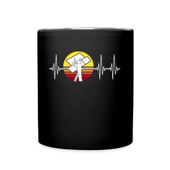 Drywall drywall fitter drywall - Full Colour Mug - black - Front