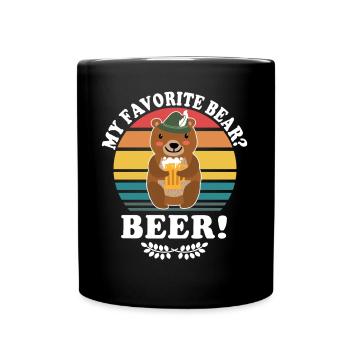 Bière Ours Dictons de bière Boozing Toasts - Mug uni - noir - Devant