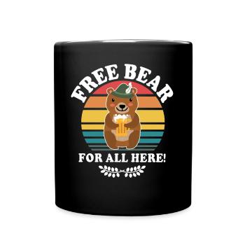 Bière Ours Dictons de bière Boozing Toasts - Mug uni - noir - Devant