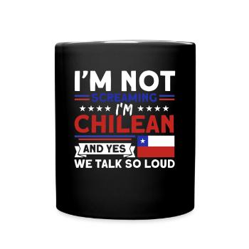 We talk so loud Chile souvenir - Full Colour Mug - black - Front