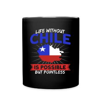 Life without Chile Chile Souvenir - Full Colour Mug - black - Front