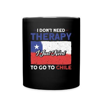 Therapy to Chile Chile Souvenir - Full Colour Mug - black - Front