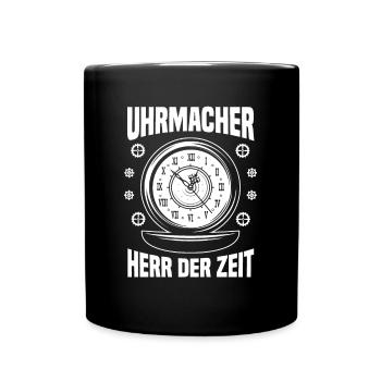 Uhrmacher Herr Der Zeit Meister Schmuck Werkstatt - Tasse einfarbig - Schwarz - Vorne