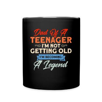 Père d’un adolescent qui devient une légende - Mug uni - noir - Devant