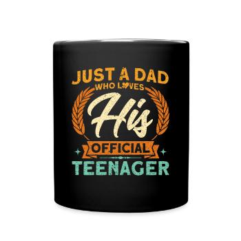 Père qui aime son adolescent officiel - Mug uni - noir - Devant
