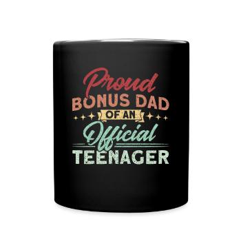 Bonus père d’une famille d’adolescents officielle - Mug uni - noir - Devant