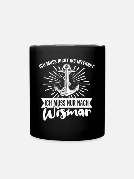 Wismar - Tasse einfarbig - Schwarz