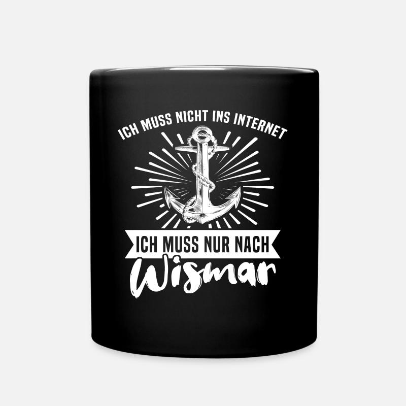 Wismar - Tasse einfarbig - Schwarz