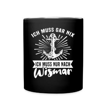Wismar - Tasse einfarbig - Schwarz - Vorne