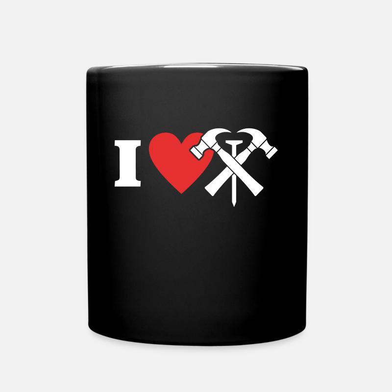 Couvreur Amour J’aime Toiture - Mug uni - noir