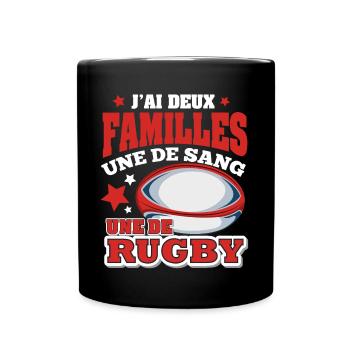 Homme Humour joueur rugby cadeau Rugby - Mug uni - noir - Devant