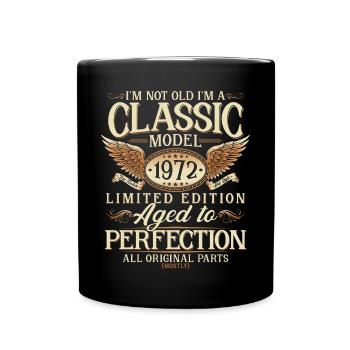 Né en 1972 Vintage Cadeau d’anniversaire - Mug uni - noir - Devant