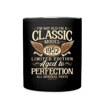 Né en 1952 Vintage Cadeau d’anniversaire - Mug uni - noir - Devant