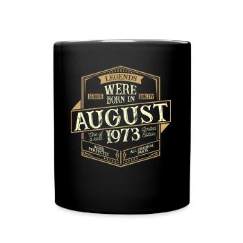 Août 1973 Anniversaire Homme - Mug uni - noir - Devant