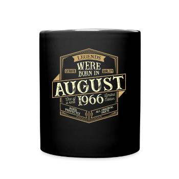 August 1966 Birthday Man - Full Colour Mug - black - Front