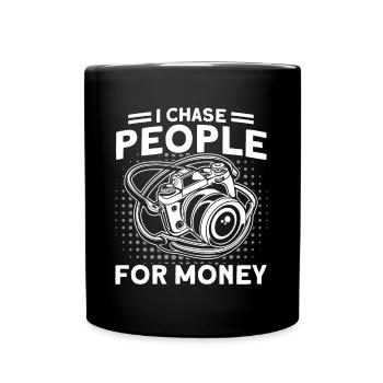Cameraman Gift for Photographer - Full Colour Mug - black - Front