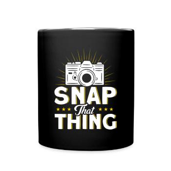 Cameraman Gift for Photographer - Full Colour Mug - black - Front