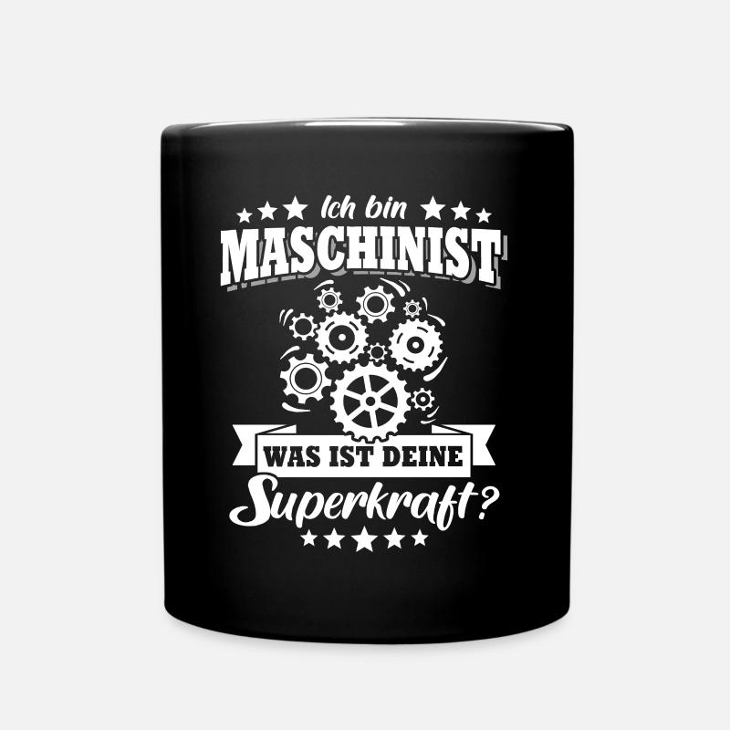 Maschinist - Tasse einfarbig - Schwarz