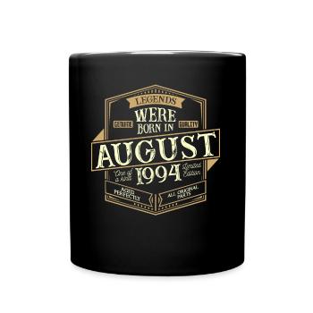 Août 1994 Anniversaire Homme - Mug uni - noir - Devant
