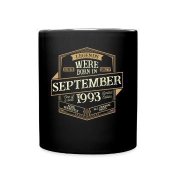 September 1993 birthday man - Full Colour Mug - black - Front