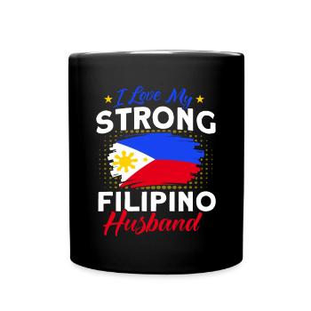 Philippines Drapeau philippin - Mug uni - noir - Devant