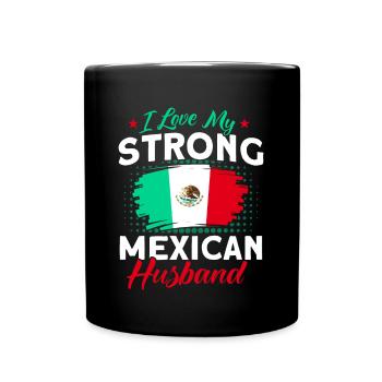 Mexiko Mexikanische Wurzeln Geschenk - Tasse einfarbig - Schwarz - Vorne