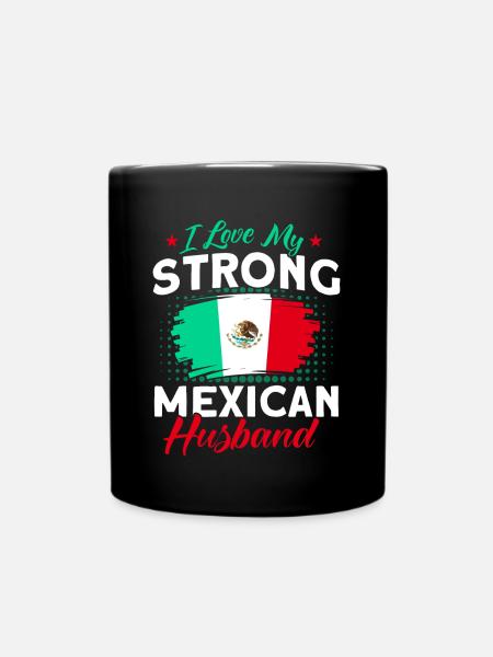Mexiko Mexikanische Wurzeln Geschenk - Tasse einfarbig - Schwarz