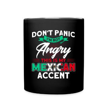 Mexiko Mexikanische Wurzeln Geschenk - Tasse einfarbig - Schwarz - Vorne