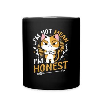 Je ne suis pas méchant que je suis honnête et franc parleur - Mug uni - noir - Devant