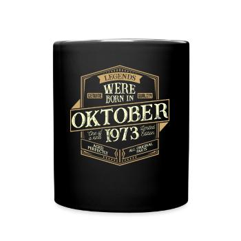October 1973 Birthday Man - Full Colour Mug - black - Front