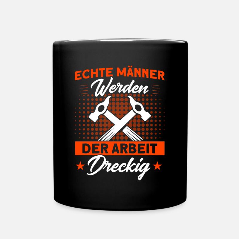 Dachdecker Geselle Dachdecker Dachdeckermeister - Tasse einfarbig - Schwarz