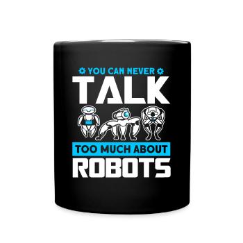 Robot Robotics Engineer Costume Robot - Full Colour Mug - black - Front