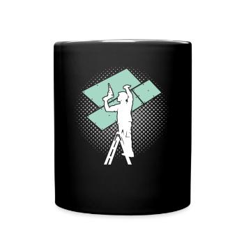 Drywall Drywall Drywall Installer - Full Colour Mug - black - Front
