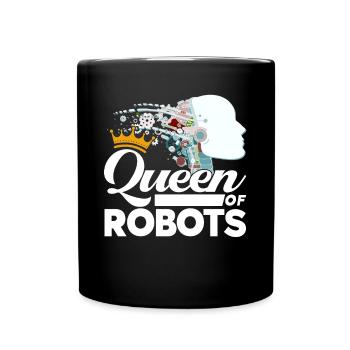 Roboter Robotik Ingenieur Kostüm Roboter - Tasse einfarbig - Schwarz - Vorne