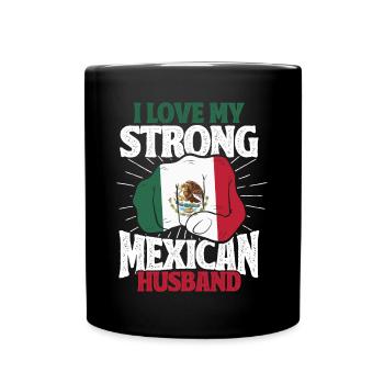 Mexiko Mexikanische Wurzeln Geschenk - Tasse einfarbig - Schwarz - Vorne