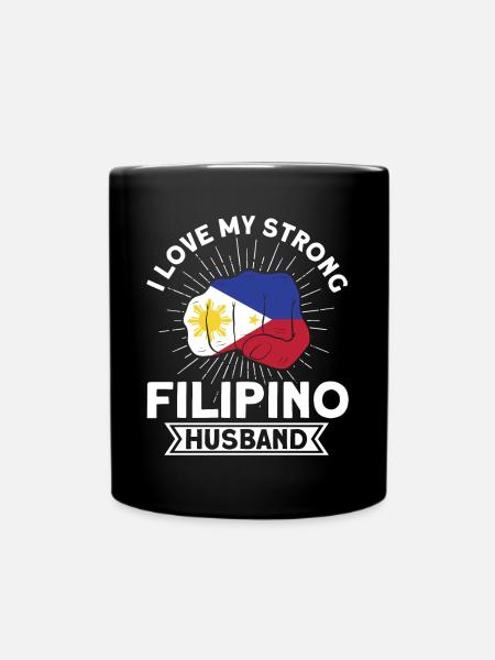 Philippines Drapeau philippin - Mug uni - noir