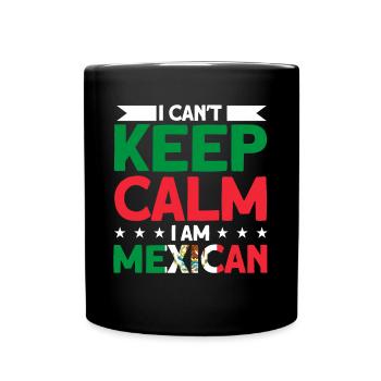 Mexiko Mexikanische Wurzeln Geschenk - Tasse einfarbig - Schwarz - Vorne