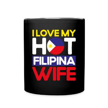 Philippines Drapeau philippin - Mug uni - noir - Devant