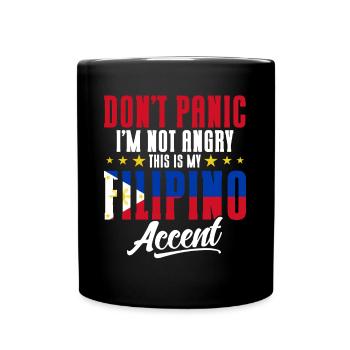 Philippines Drapeau philippin - Mug uni - noir - Devant