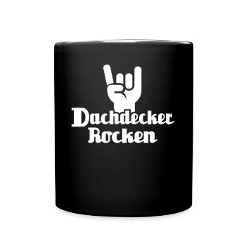 Dachdecker Dachspengler Dachklempner - Tasse einfarbig - Schwarz - Vorne