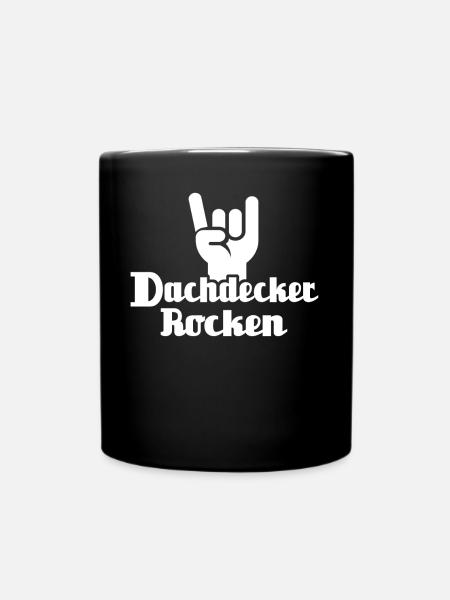 Dachdecker Dachspengler Dachklempner - Tasse einfarbig - Schwarz