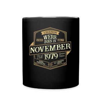 Novembre 1979 Anniversaire Homme - Mug uni - noir - Devant