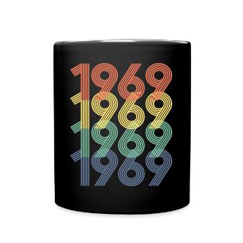 1969 Vintage 55e anniversaire hommes femmes 55 ans - Mug uni - noir - Devant